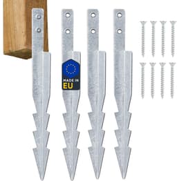 Set van 4 Grondankers voor Schommels - 44.5 cm Gegalvaniseerd Staal — thumbnail 1