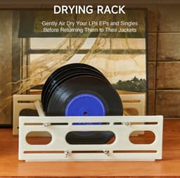 Vinylplaten Droogrek ABS-kunststof Wasmachine Grote Capaciteit - Zaagtandontwerp Platendroogstandaard Wasmachine rek — thumbnail 2