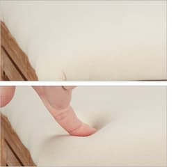 wasmand met kruk - 35 l - hout - stof - 51 x 39 x 39 cm - opbergkruk - naturel — thumbnail 5