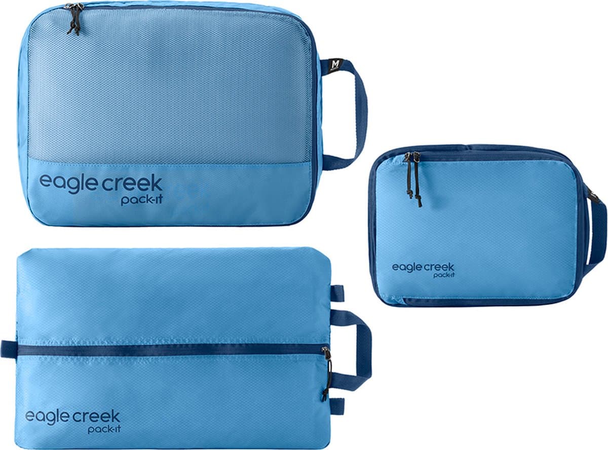 Eagle Creek Pack-It Essentials Set 3-delig - opbergzak (blue dawn) — afbeelding 1