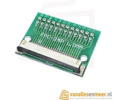 FPC/FFC flat cable PCB 24P 1mm met connector