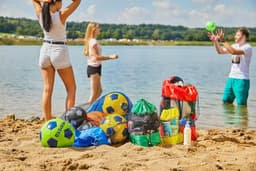 4-delige set netzakken, praktische pakzakken in vier verschillende maten voor sport, vrije tijd, huishouden, outdoor en vakantie — thumbnail 5