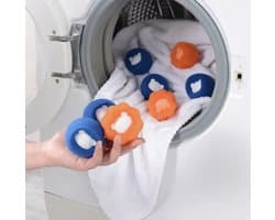 Huisdierhaarverwijderaar Blauw V2 - Voorkom dierenharen in de was - Wasbol - Haren in de was - Wasbal - Anti-haren was - Haren uit de was - Meer schuim - E2.1