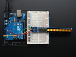 Bi-Color (Red/Green) 24-Bar Bargraph w/I2C Backpack Kit Adafruit 1721 — thumbnail 3