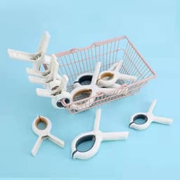 Goodivery ® 6 stuks strandhanddoekclips, grote strandhanddoekklemmen, zwaar, wordt gebruikt voor dikke kleding en voor het wassen van strandhanddoeken, tapijten enz. — thumbnail 3