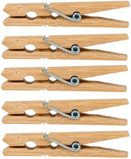 Wasknijpers - 240x - hout - knijpers - wasspelden - wasgoed ophangen — thumbnail 3