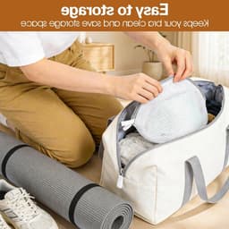 Set van 4 Wasnetten voor Bh's - Polyester Waszakken met Rits voor Bescherming van Gevoelige Kleding — thumbnail 4