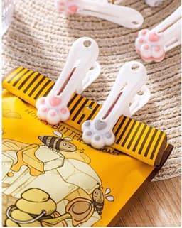 Wasknijpers Kattenklauw - Kledingklemmen Afdichtingsclips - Kleding Ophangen - Ultra-sterke Klemkracht - 12 stuks - Roze — thumbnail 2