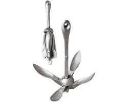 Paraplu anker - Botanker anker - Watersport Varen - Uniek ontwerp - 15 kg - Grijs