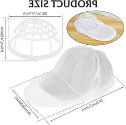 Capwasmachine met 4 Hoedwasnetten, 2-in-1 Ontwerp, Geschikt voor Diverse Hoedformaten en Eenvoudig te Installeren — thumbnail 5