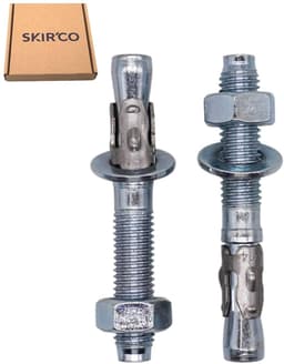 Wigankers M14 - Verzinkte ankerbouten - Beton bevestigen - Zelfspannende clip - M14 x 100 mm - Zilver — thumbnail 4