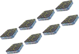 Loopband Matten - Trillingsdempers Vloerbeschermers - Apparatuur Dempen - Hoge Dichtheid PVC - 2 cm Dik - Zwart — thumbnail 5