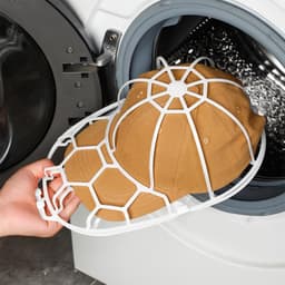 Petten Wasmachine - Hoedenhouder - Schoonmaken - Vormbehoud - 22 x 35.5 cm - Wit — thumbnail 4