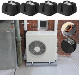 Airco Beugel Set - Ondersteuning Pads - Stabiliteit Buitenunit - Anti-Vibratie Rubber - Set van 4 - Zwart — thumbnail 5
