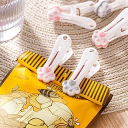 24 stuks - Wasknijpers - Schattige wasknijpers in de vorm van kattenpootjes - Met zacht handvat en stevige sluiting - Diverse kleuren — thumbnail 5