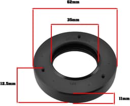 Dailygoods - Dailygoody - Wassen Afdichting Ring - Drum Lager Seal - 35x62x11/12.5mm - Hoge kwaliteit - Onderdeel 1249685007 - Geschikt voor verschillende wasmachi — thumbnail 3