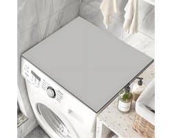 Wasmachine Mat - Onderlegger Apparaat - Apparaten Beschermen - Antislip Rubberen Zool - 60 x 60 cm - Lichtgrijs