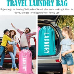 2 stuks opbergzakken - vuile waszak - reistas - bagagezak - opbergaccessoires - geschikt voor reizen, toerisme, kamperen (meerdere kleuren, 92*61cm) — thumbnail 2