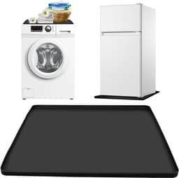 Antivibratie mat voor wasmachine en koelkast - Siliconen, antislip, 60x60 cm, rubberen onderlegger met opstaande rand voor extra bescherming — thumbnail 1