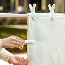 Kledinghangers Clips - Waslijn Klemmen - Kleding Drogen - Sterk En Stevig - 6 Stuks - Geel Blauw — thumbnail 2