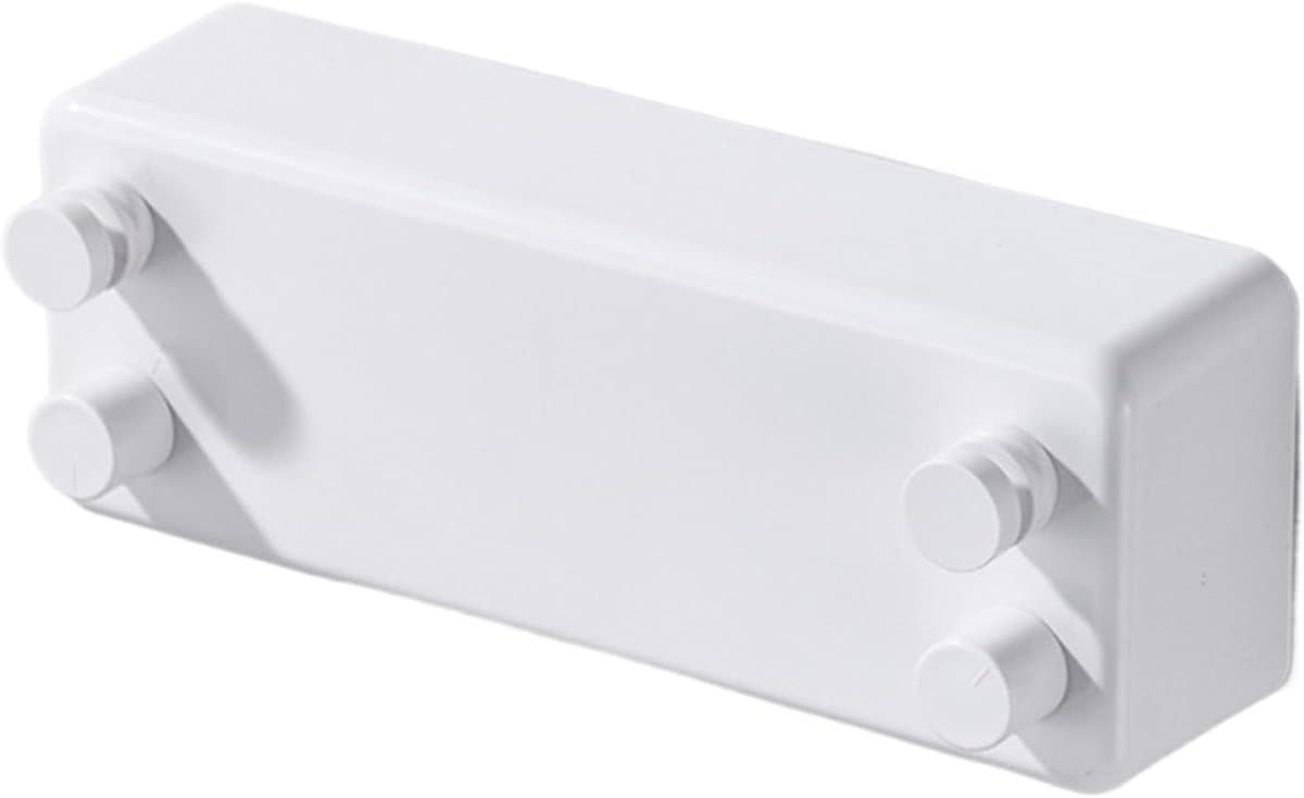 Uittrekbare Waslijn - Wasknijpers - Kleding Drogen - Ruimtebesparend Ontwerp - 23 cm - Wit — afbeelding 1