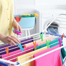 Wasknijpers met mand - Kledingknijpers - Kleding drogen - Winddicht ontwerp - 48 stuks - Multicolor — thumbnail 2