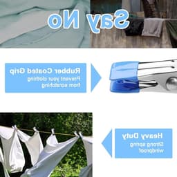 Robuuste Wasknijpers van Roestvrij Staal, 20 Stuks, Ideaal voor Kleding, Knutselen en Strandhanddoeken — thumbnail 2