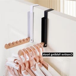 Opvouwbaar droogrek voor kleine ruimtes - 2 stuks draagbare hangende kapstok voor wasruimte, badkamer en slaapkamer, ideaal voor reisopslag en drogen (wit) — thumbnail 3