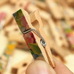 Dailygoods- Wasknijper 100 Stks - Kleurrijk Houten - Foto Clips — thumbnail 2
