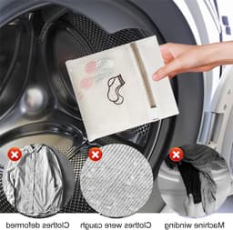 VVGoods - Set van 3 waszakken voor delicate kleding en schoenen met ritssluiting — thumbnail 5