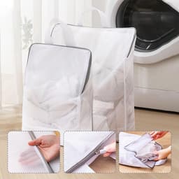 Dailygoods - Set van 4 Netwaszakken met Rits en Handgreep - Ideaal voor Ondergoed en Sokken — thumbnail 2