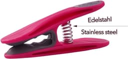 Wasknijpers Set - Kledingklemmen - Was Ophangen - Roestvrijstalen Veren - 48 Stuks - Roze Grijs — thumbnail 4