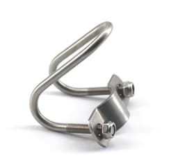 Dailygoods- Pijpclip U-vormig - Roestvrij Staal - 2 Stuks - Eenvoudig te Installeren - Geschikt voor Binnen/Buiten - Corrosiewerend - Pijpbeugel — thumbnail 4