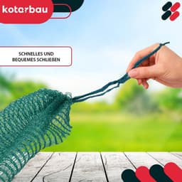 Raschel Aardappelzak - Netzak Groentezak - Verse Groenten Opslaan - Optimale Luchtcirculatie - 40 x 60 cm - Groen — thumbnail 4