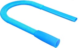 Slang - Stofzuigerslang - Kunststof - Universeel - Ventilatiepijp van de stofzuiger - Compatibel met de meeste stofzuigers - Geschikt voor het reinigen van de uitlaatopeningen van wasdrogers - 80cm - Blauw — thumbnail 1