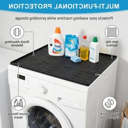 Waterdichte antislip wasmachineonderlegger 60 x 50 cm, afwasbare siliconen hoes, optimale bescherming voor wasmachine en droger — thumbnail 5