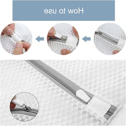 5 Stuks Wasnetjes, Draagbare Waszakken, Honingraat Waszak met Hanglus voor Ondergoed, Bh's, Sokken en Babykleding — thumbnail 2