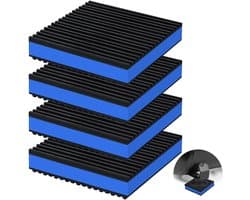MTTproducts- Vibratiepads Heavy-Duty - Geluidsisolatie - Antivibratie - Rubber - EVA Kern - Schokabsorberend - Sterke draagcapaciteit
