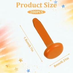 Jhubersproducts - Patroonzakklemmen - Kleurrijke brads - 200 stuks - Mini klemmen voor school en kantoor - Perfect voor scrapbooking en handwerk - Ide — thumbnail 2