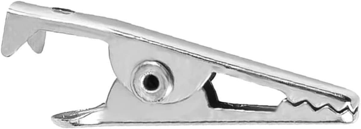 Mini Metalen Clips - Krokodil Klemmen - Doe Het Zelf - Roestbestendig Vernikkeld - 600 Stuks - Zilver — afbeelding 1