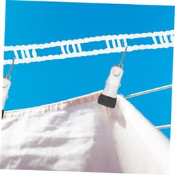 Waslijnen Set - Drooglijnen - Buiten Drogen - Antislip Ontwerp - 8 meter - Wit — thumbnail 4