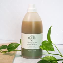 Ecologische Vloeibare wasmiddel met Aleppozeep en jasmijn geur – schoon textiel - verzacht kleding - 2L — thumbnail 1