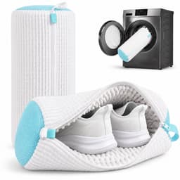 BOTC Waszak schoenen - 2 stuks - Herbruikbaar - Wasmachine&Droger - voor Sneakers en Tennisschoenen - Wit en blauw — thumbnail 1