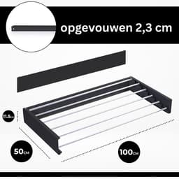 DailySupplies® Inklapbaar Droogrek – Wasrek – Opvouwbaar Droogrek — thumbnail 1