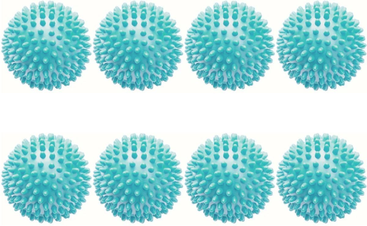 8 Stuks - Wasbollen - Wasbollen voor wasmachine - herbruikbaar - 6*6 cm - blauw - kunststof - voor het reinigen van kleding thuis — afbeelding 1