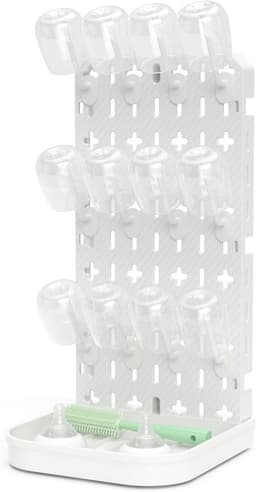 Multifunctioneel Droogrek voor Babyflessen - Afneembare Flessendrogerhouder met 12 Haken en Lade — thumbnail 1
