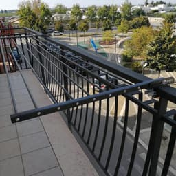Foxydry Duo 62 cm balkon droogrek - antraciet - rechthoekige reling — thumbnail 3