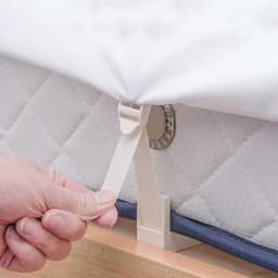 Dekbedclips - Hoekbevestiging voor bedlakens - set van 4 beddengoedklemmen - voor bedlakens/bevestigingsriemen voor bedlakens ter bescherming van de matras、veilige grijpers voor bankkussensv — thumbnail 3