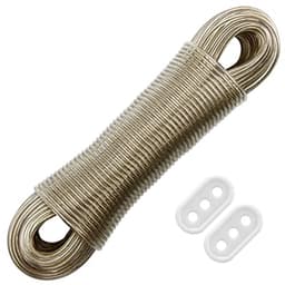 Waslijn met Stalen Kern - Kledinglijn Touw - Kleding Drogen - Weerbestendig PVC-hoes - 50 meter - Niet gespecificeerd — thumbnail 1