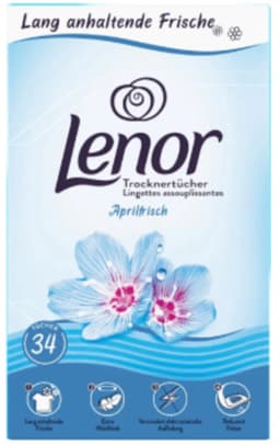 Lenor Droogtrommeldoekjes Aprilfris - 34 stuks — thumbnail 2